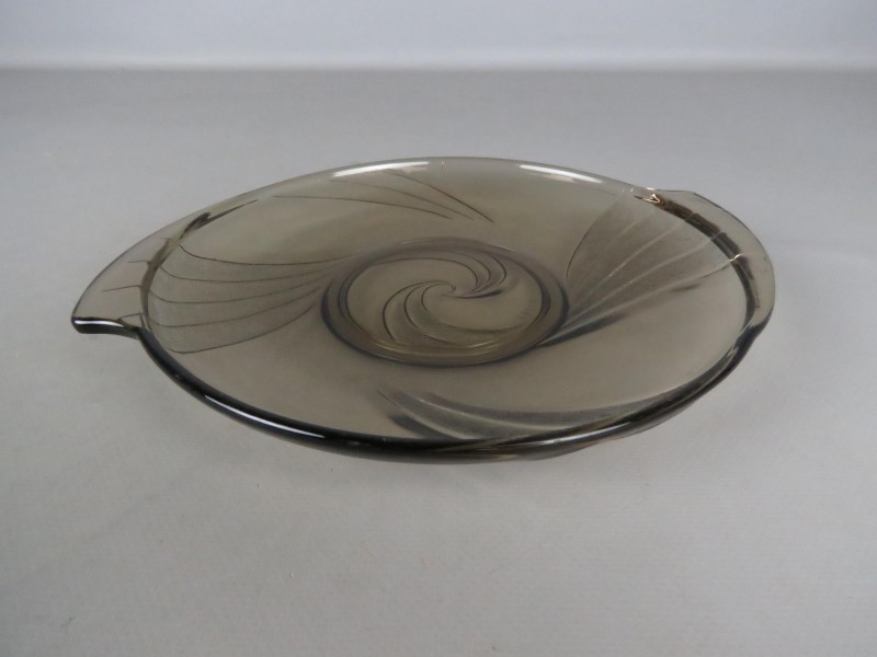 Art-deco design glazen schaal