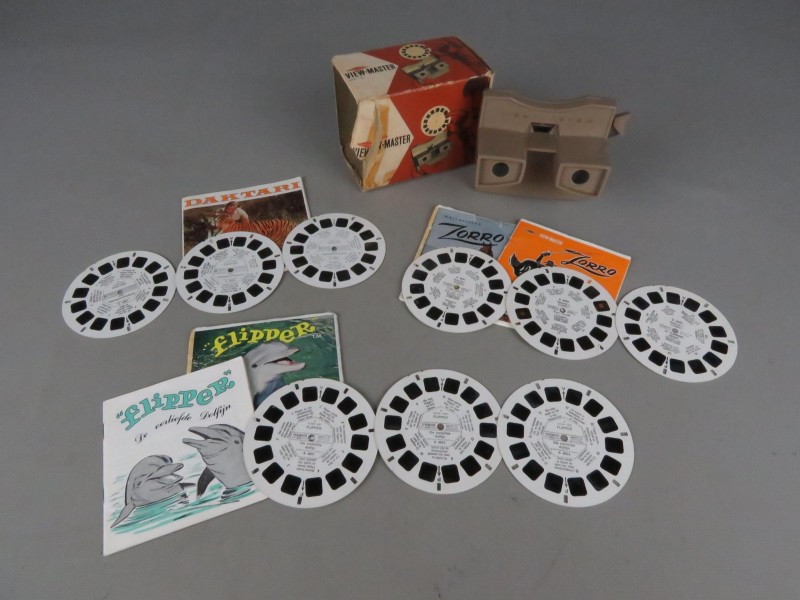 Viewmaster met 3 complete verhalen (getest en werkt)