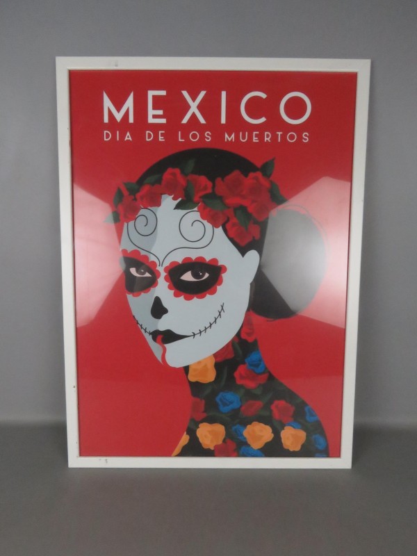 Poster "Mexico dia de los Muertos" in kader