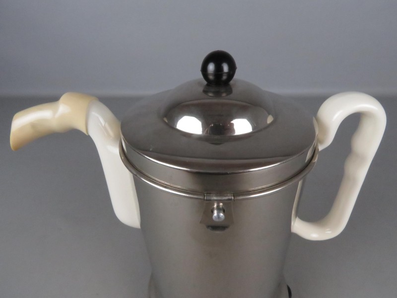 Vintage koffiekan in warmtehouder "Benraad"