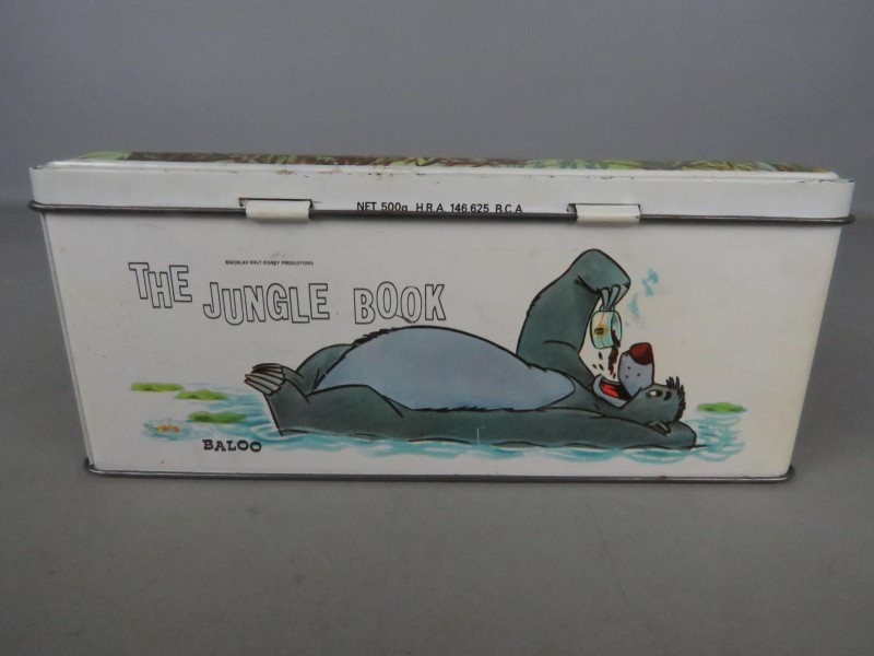 Vintage metalen "Jungle Book" koffie doos