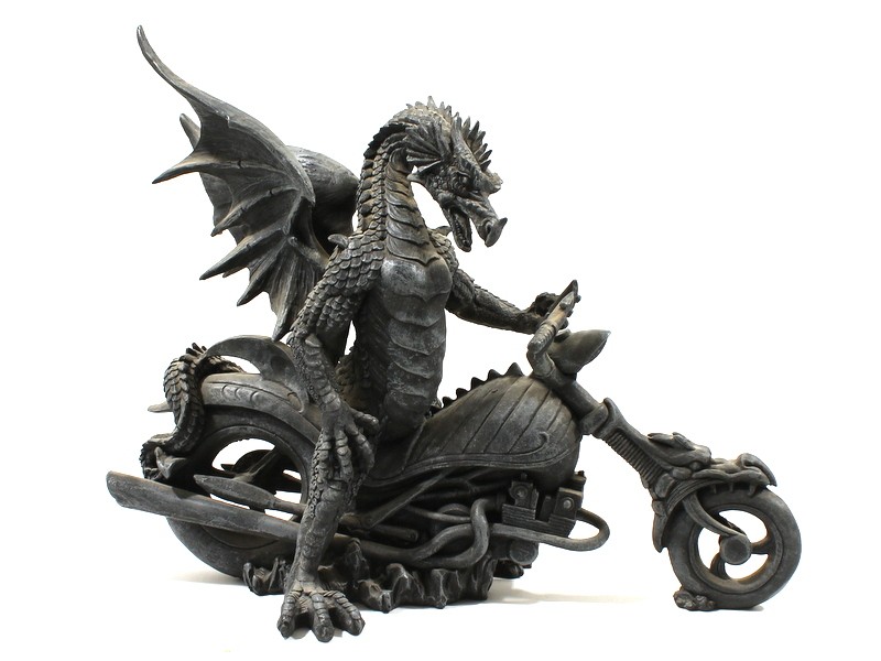 Biker Dragon sculptuur