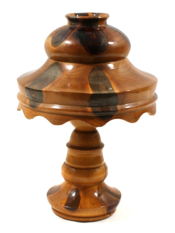 Antieke houten sfeerlamp ontworpen door Carlos Zipperer (A)