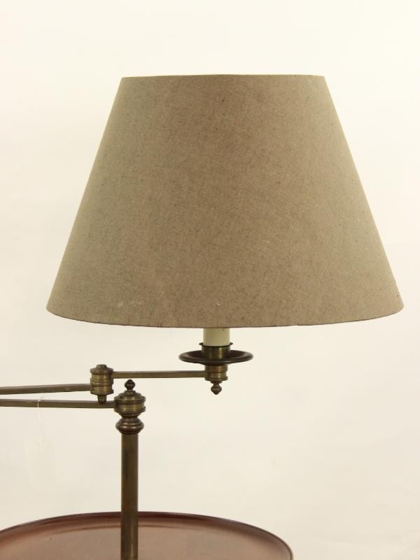 Illumé NYC - Knappe, vintage vloerlamp met in hoogte verstelbaar tafeltje