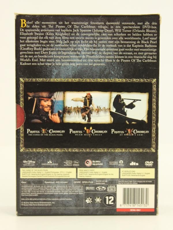 Pirates of the caribbean 1-3 dvd box en Salazar's Revenge