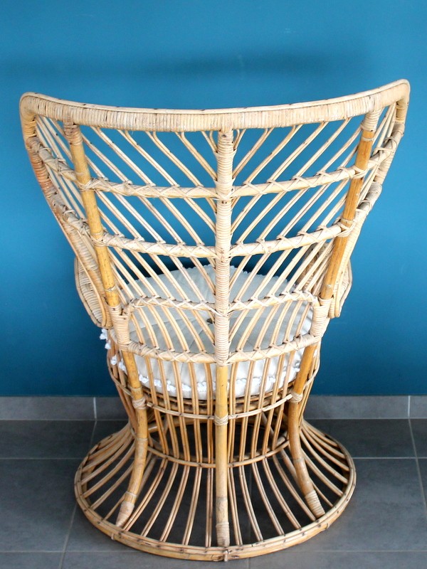 Vintage Peacock Chair