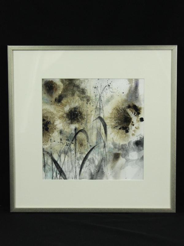 Aquarel met pluizige paardenbloemen - Diane Boilard (°1965)