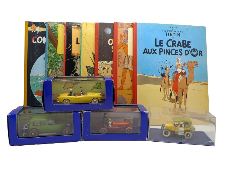 Tintin boeken en auto's