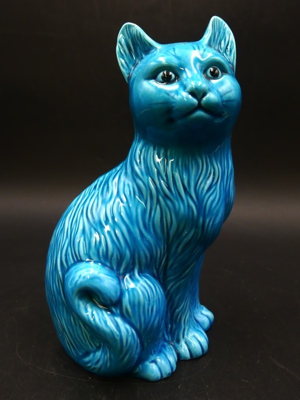 Chinese Turquoise keramische katten