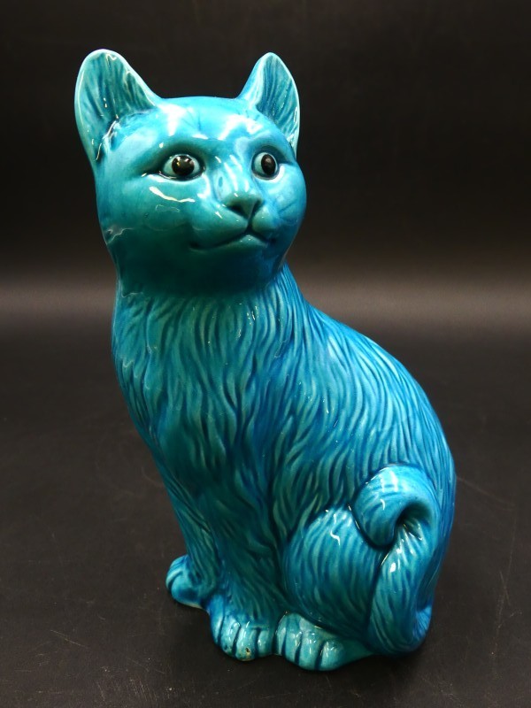 Chinese Turquoise keramische katten