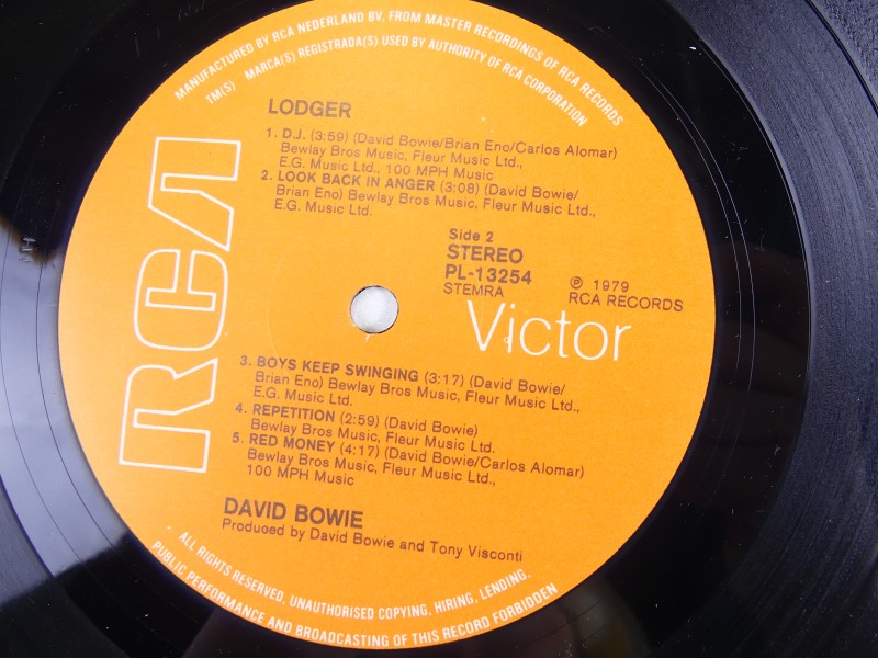 Lodger - David Bowie vinyl