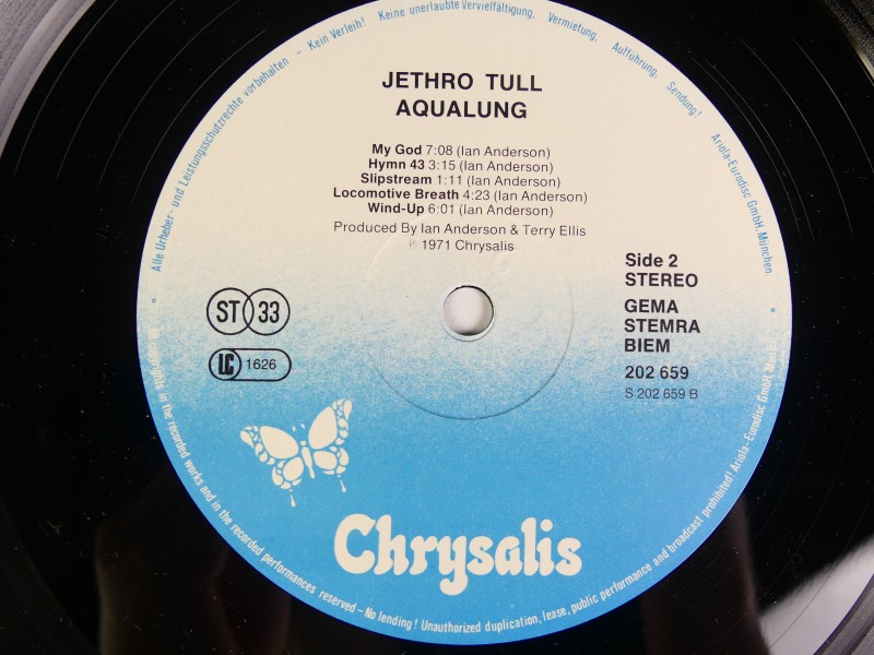 Aqualung - Jethro Tull vinyl