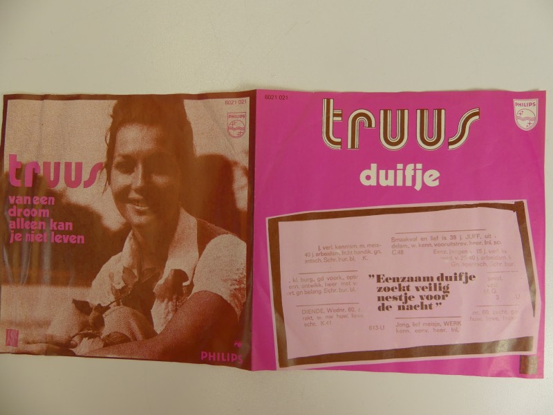 vinyl single Duifje - Truus