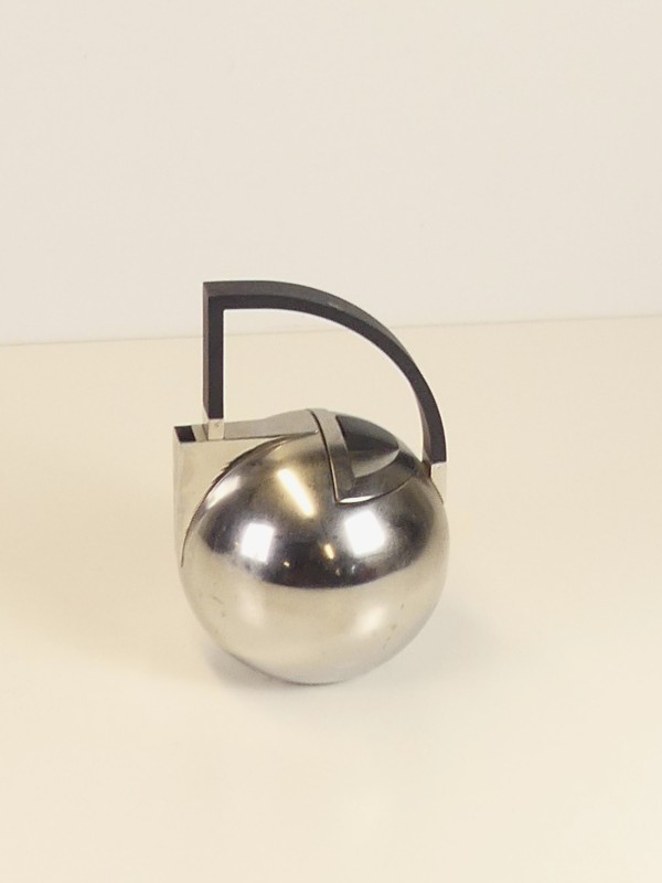 Stainless steel io theepot - Oliver Hemming