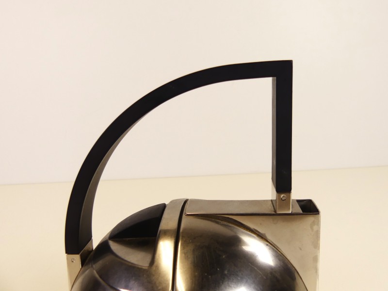 Stainless steel io theepot - Oliver Hemming