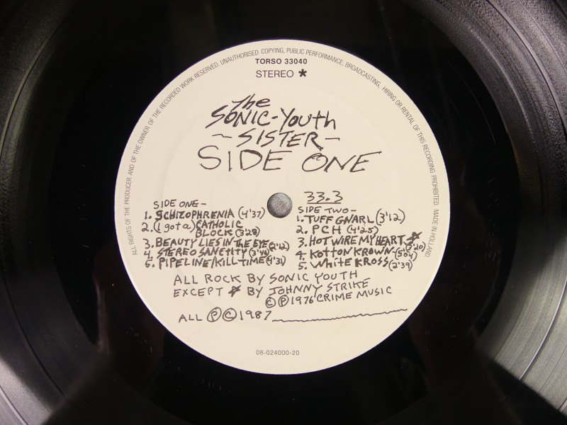 Sonic Youth - Sister LP