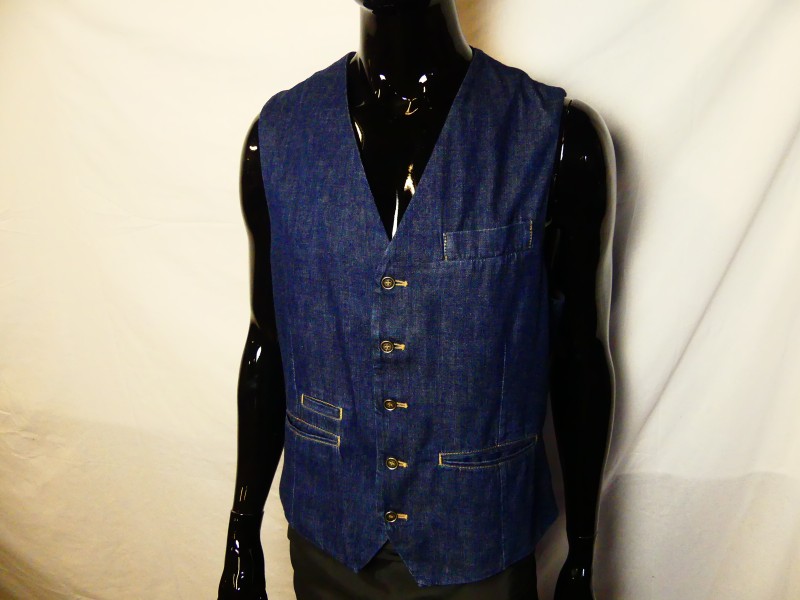 Brunello Cucinelli Denim Vest - Mt 52