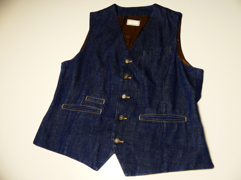 Brunello Cucinelli Denim Vest - Mt 52