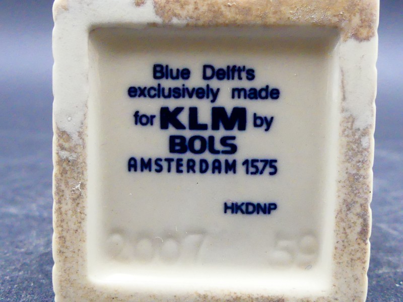 6 KLM Delfts Blauw Bols Huisjes