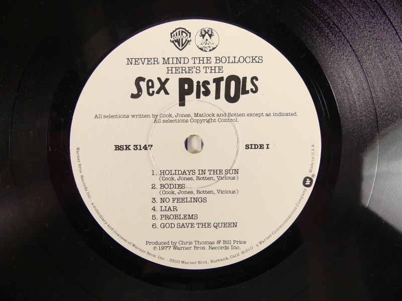 LP 'Winchester Pressing' - Sex Pistols – Never Mind The Bollocks Here's The Sex Pistols