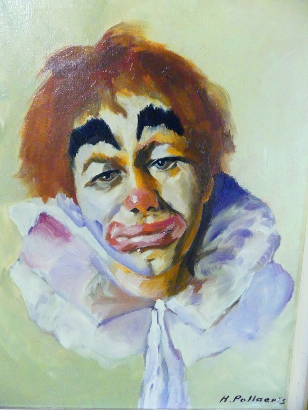 schilderij op doek - clown - H. Pollaerts