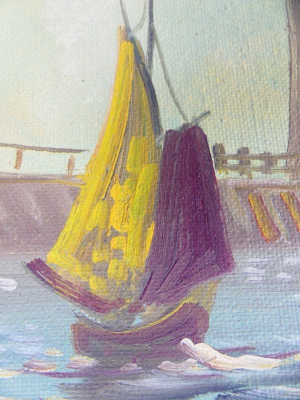 Schilderij - Marine - gesigneerd Mils