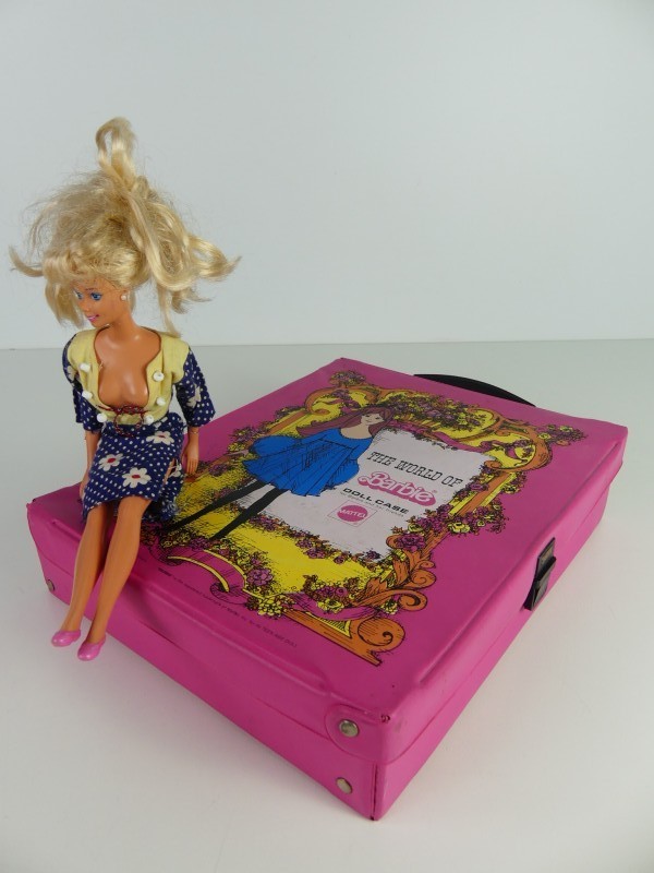 Vintage Barbie Koffer + poppen