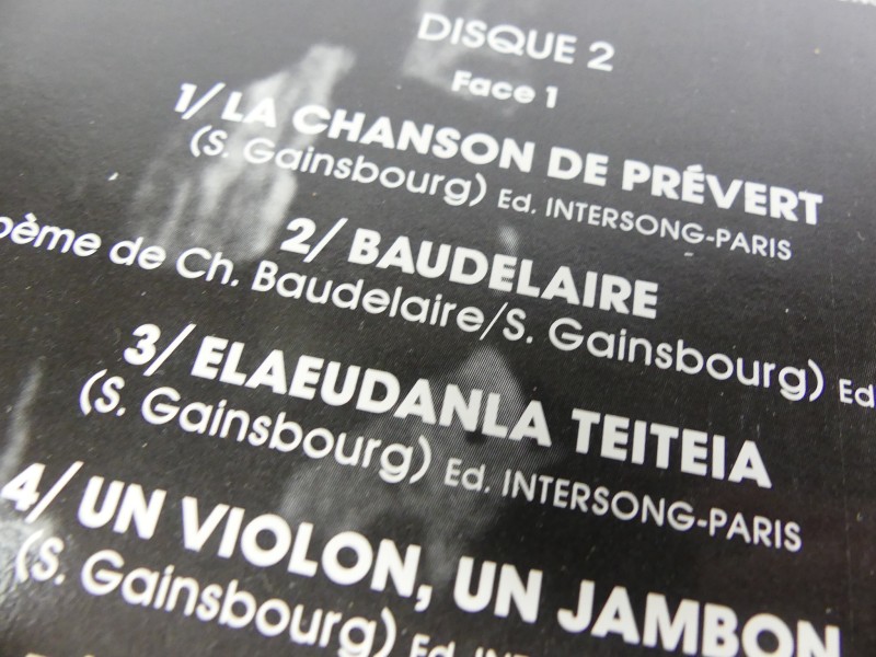 Franstalige Chanson: Brel & Gainsbourg LP's