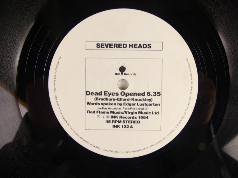 Severed Heads - Dead Eyes Open LP