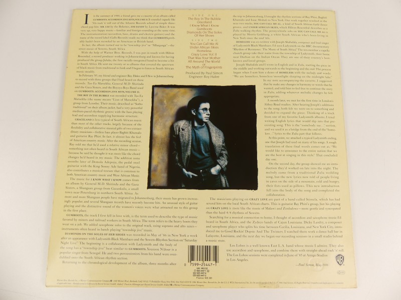 Paul Simon 2 LP - Still Crazy After All Those Years + Graceland