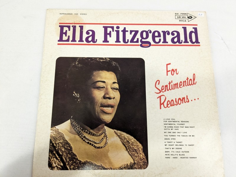 Ella Fitzgerald – For Sentimental Reasons