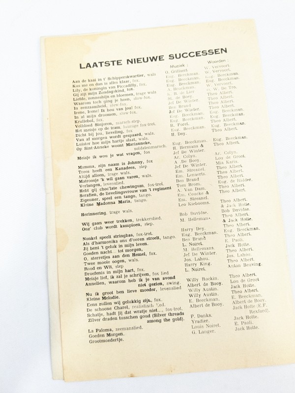 Oude bladmuziek [10St.]