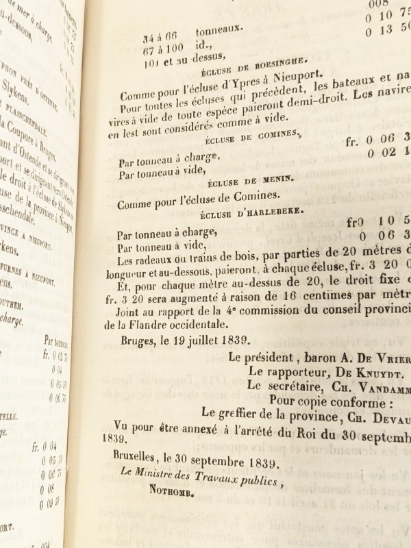 Bulletin officiel des lois et arrêtés royaux de la Belgique [1840]