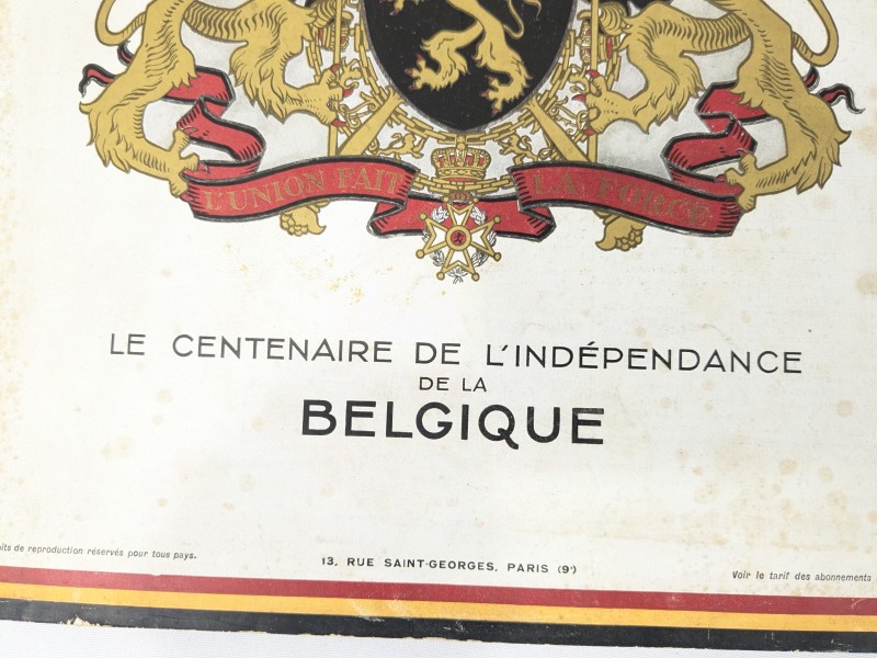 L'ILLUSTRATION; Journal Hebdomadaire Universal No. 4557, 5 Juillet 1930 - Le Centenaire de l'Independance de la Belgique