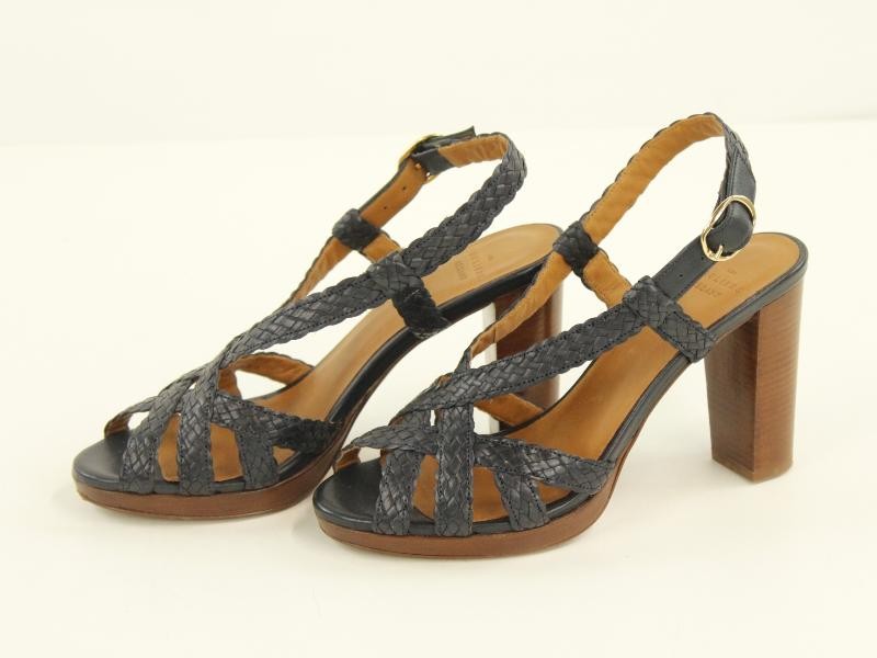 Elegante sandalen met hak, gemerkt Souliers Sézanne