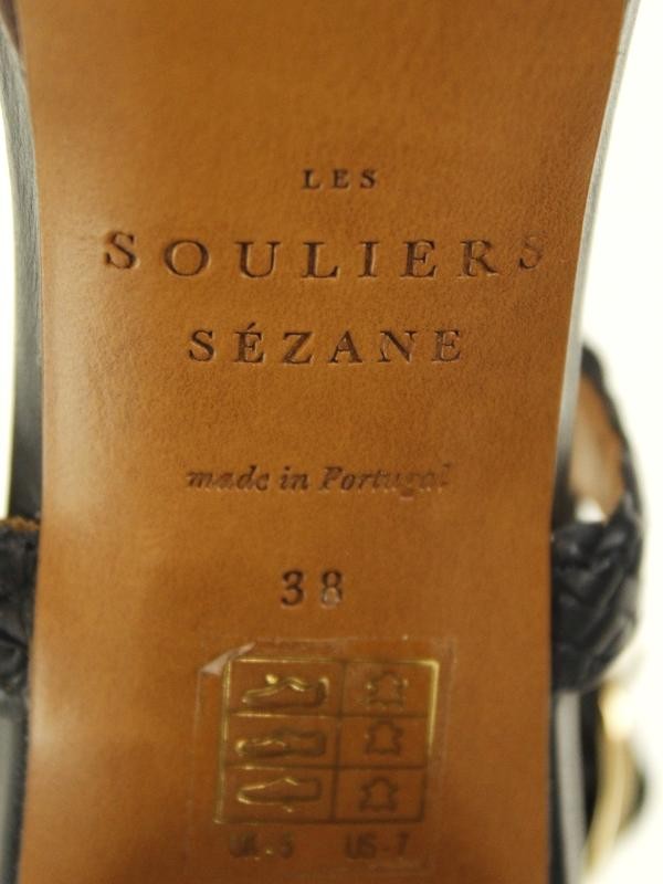 Elegante sandalen met hak, gemerkt Souliers Sézanne