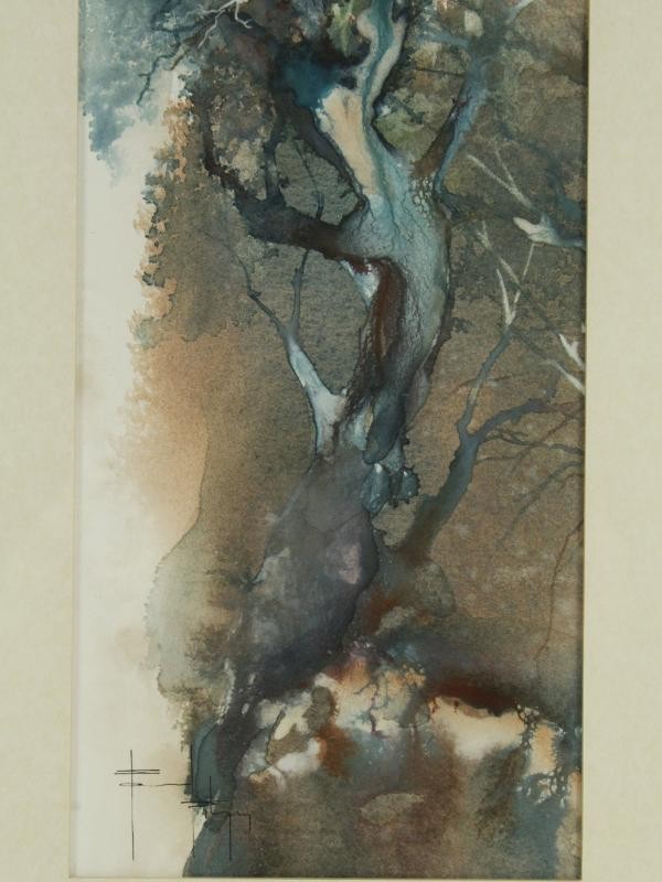 2 Aquarellen 'Emergence' - Pascal Pihen (°1961)