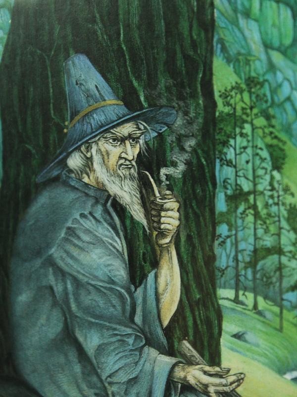 Gelimiteerde print 'Gandalf' - gesigneerd Roger Garland (1950-2017)