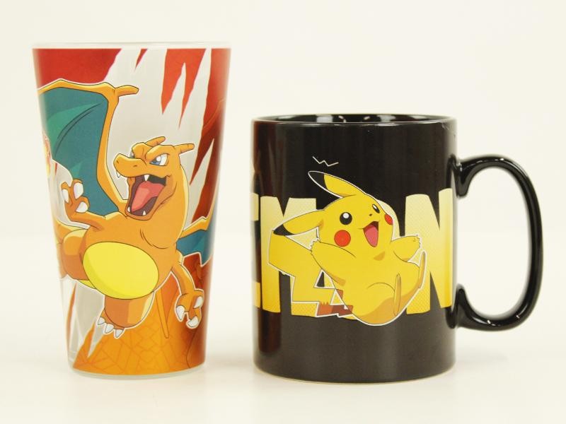 Pokemon Premium geschenkdoos met tas en glas