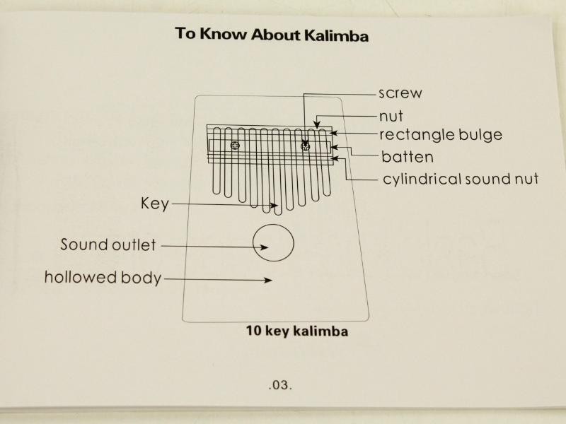 Kalimba 17key muziekinstrument