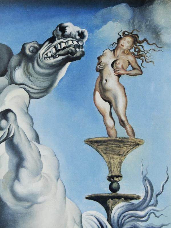 Grote poster 'Verzoeking van de heilige Antonius' naar Salvador Dalí (1904-1989)