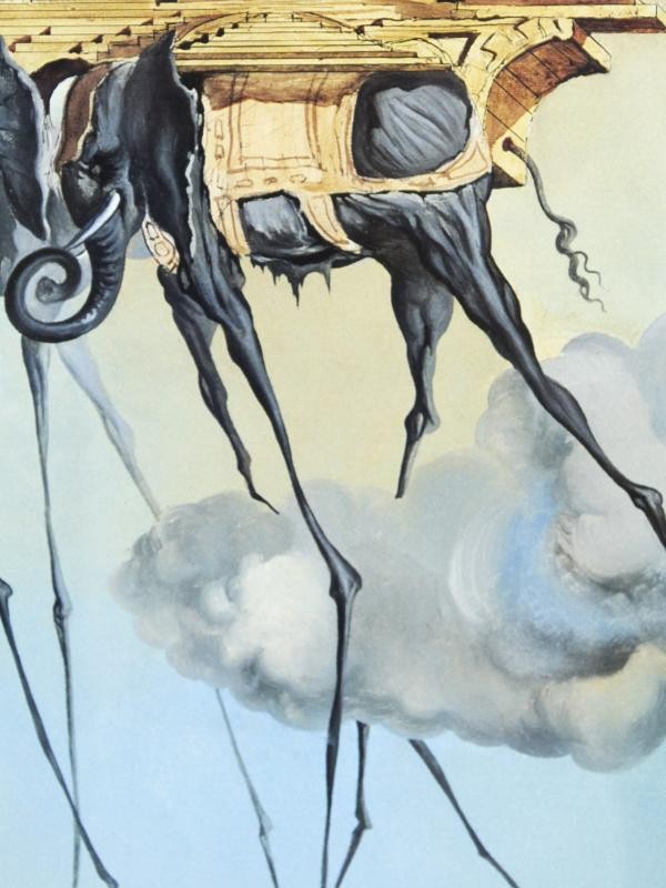 Grote poster 'Verzoeking van de heilige Antonius' naar Salvador Dalí (1904-1989)