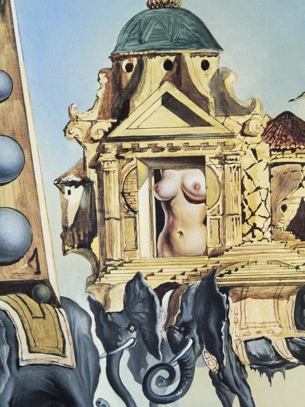 Grote poster 'Verzoeking van de heilige Antonius' naar Salvador Dalí (1904-1989)