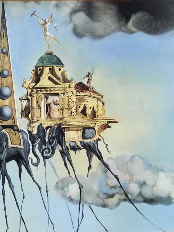 Grote poster 'Verzoeking van de heilige Antonius' naar Salvador Dalí (1904-1989)