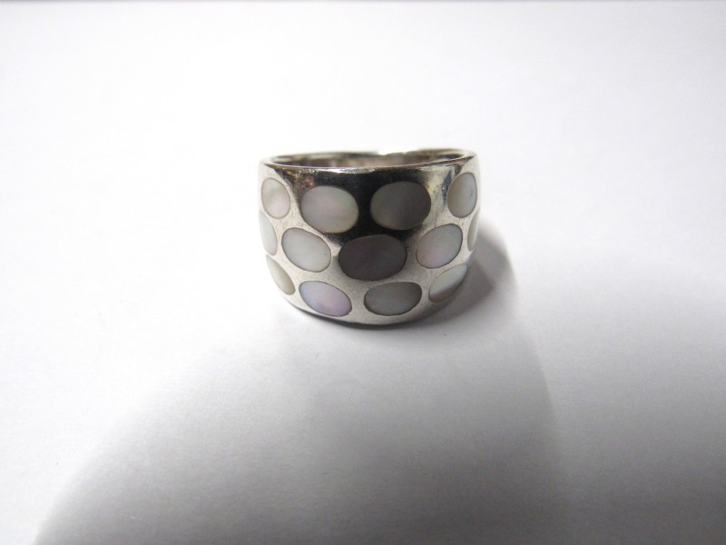 ring met paarlemoer - 925