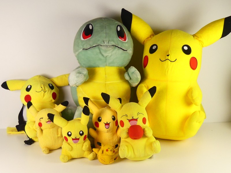 Pokémon knuffels Pikachu & Squirtle - Gotta catch 'em All