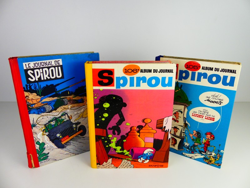 3 verzamelalbums van Spirou 'album du journal' # 48, 105, 106