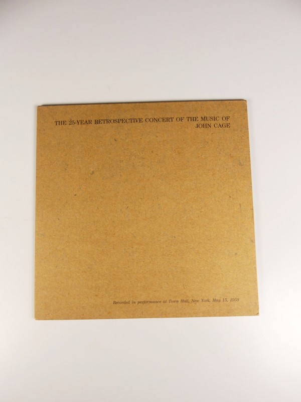 25 Year Retrospective Concert Of The Music Of John Cage - dubbele LP