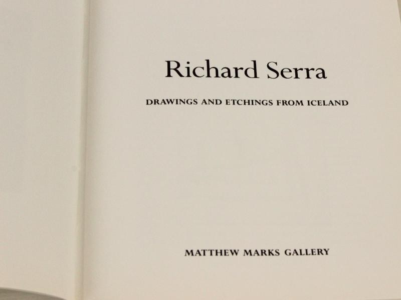 Richard Serra - Drawings and etchings from Iceland - Mattthew Marks gallery