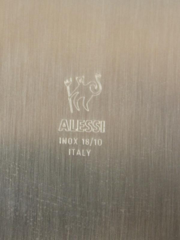 Alessi Bimboveloce taartplateau en inox servethouder